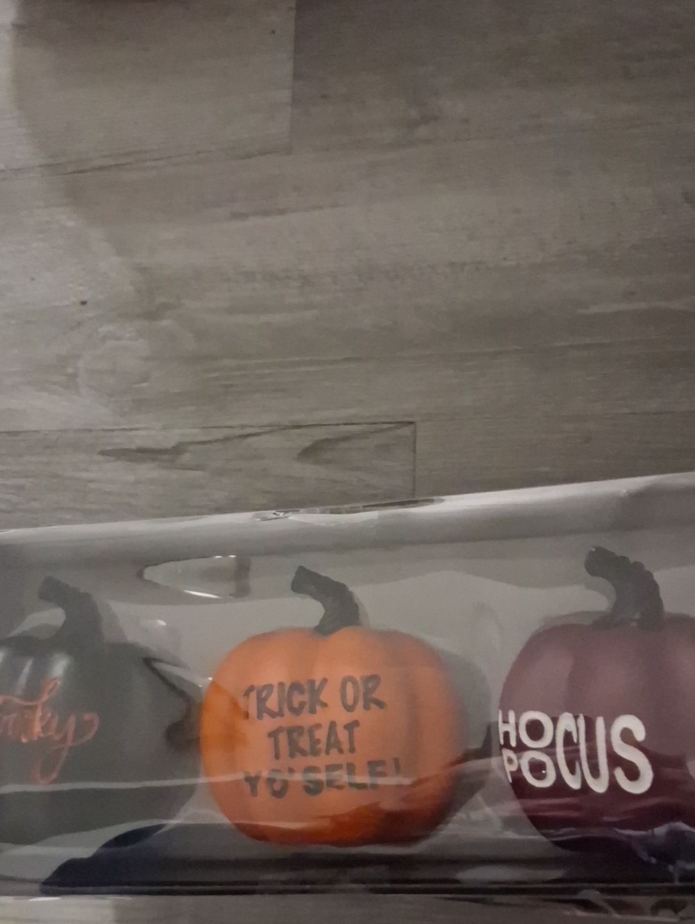 BNIB Huntington Home 3 pk Halloween decor pumpkins.